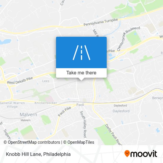 Mapa de Knobb Hill Lane