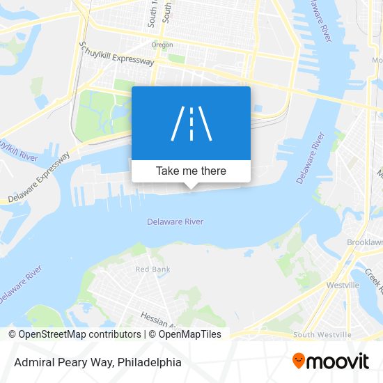 Admiral Peary Way map
