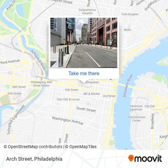 Mapa de Arch Street