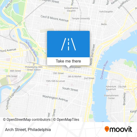 Arch Street map