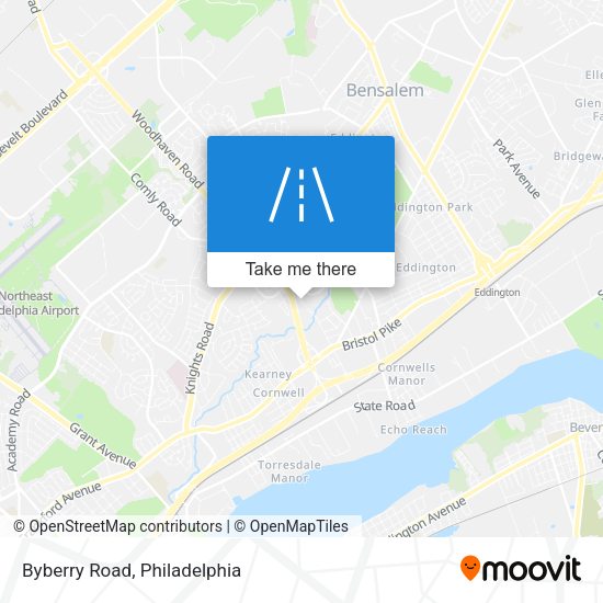Mapa de Byberry Road