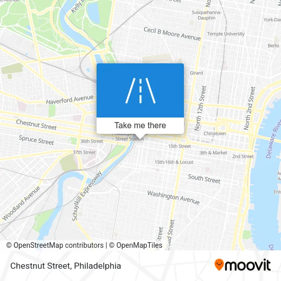 Chestnut Street map