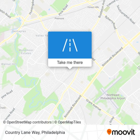 Mapa de Country Lane Way