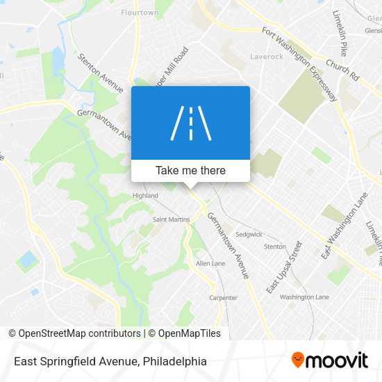 East Springfield Avenue map