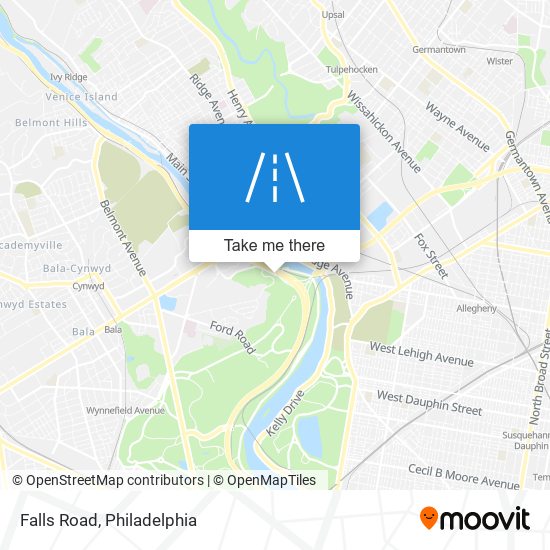 ¿Cómo llegar a Falls Road en Philadelphia en Autobús, Tren o Tren ligero?