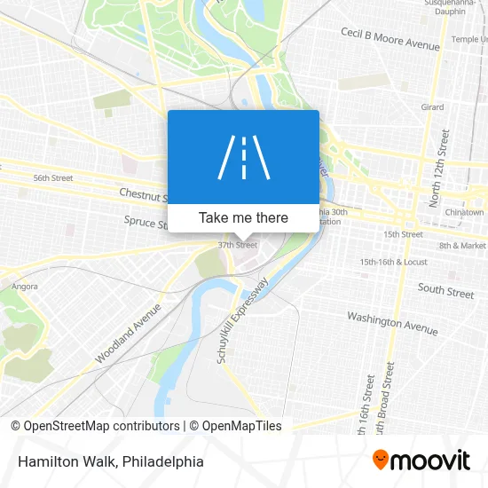 Hamilton Walk map
