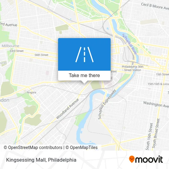 Kingsessing Mall map