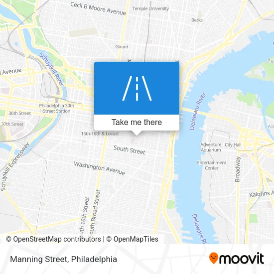 Manning Street map