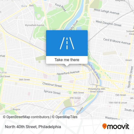 Mapa de North 40th Street