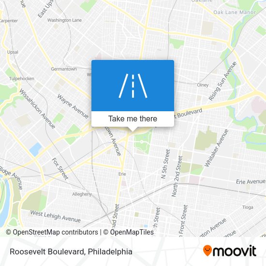 Roosevelt Boulevard map