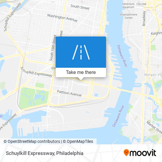 Schuylkill Expressway map