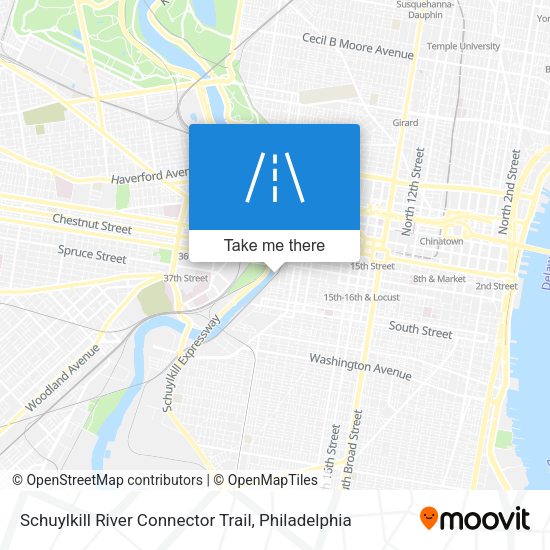 Mapa de Schuylkill River Connector Trail