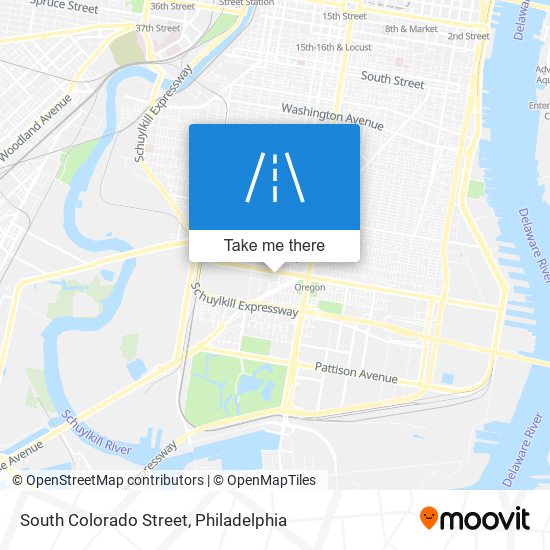 South Colorado Street map