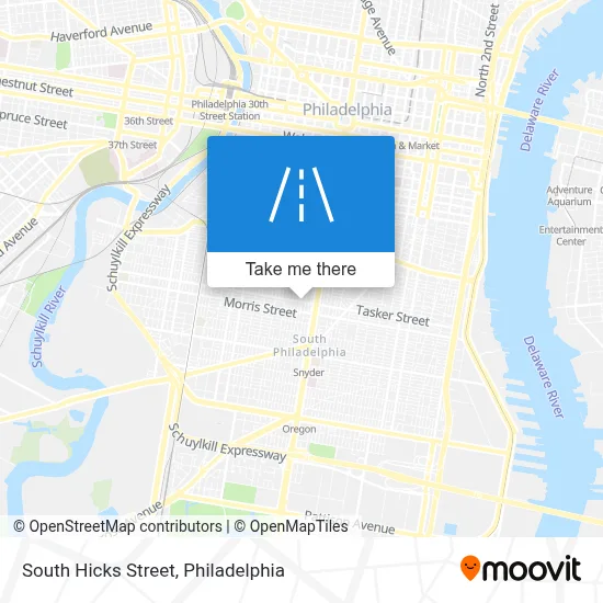 South Hicks Street map