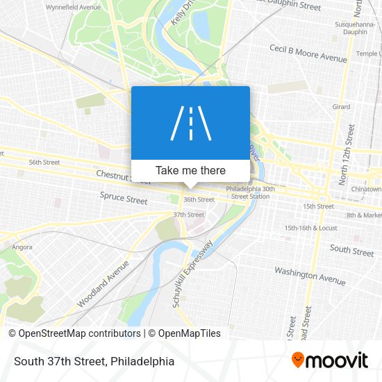 Mapa de South 37th Street