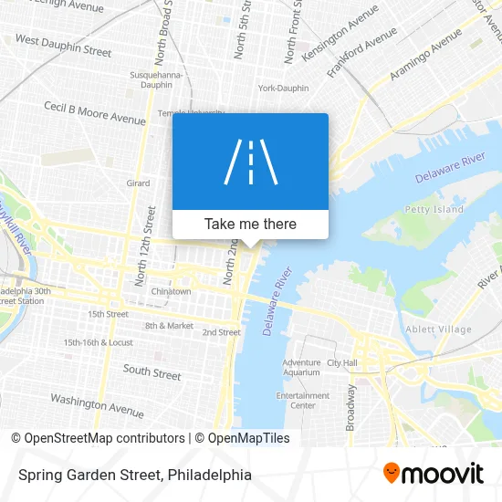 Spring Garden Street map