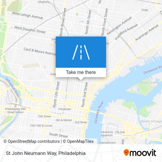 St John Neumann Way map