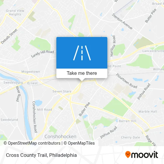 Cross County Trail map