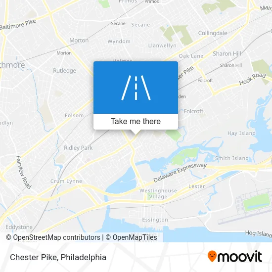 Chester Pike map