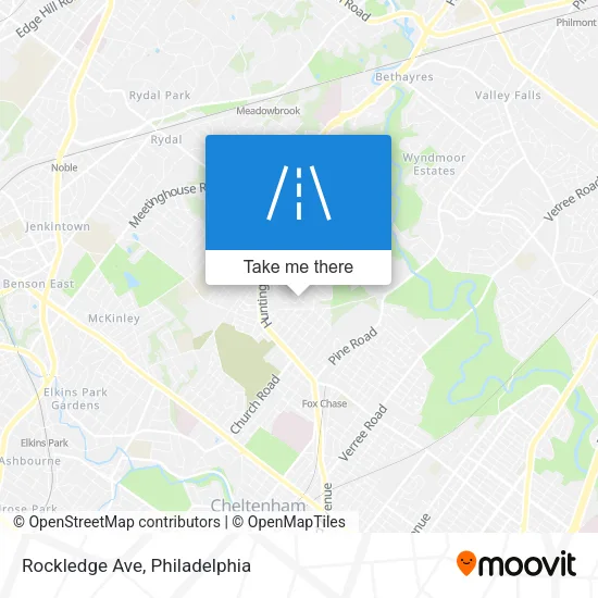 Rockledge Ave map