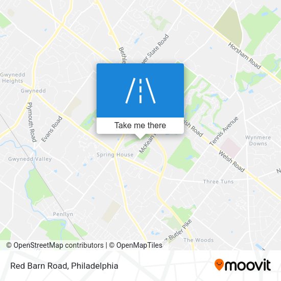 Mapa de Red Barn Road