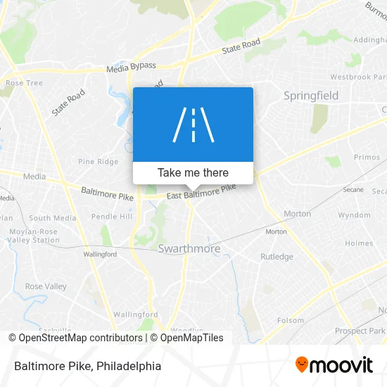 Baltimore Pike map
