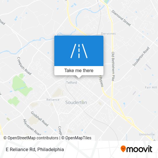 Mapa de E Reliance Rd