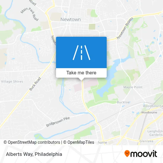 Alberts Way map