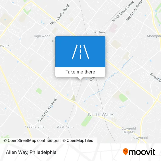 Allen Way map
