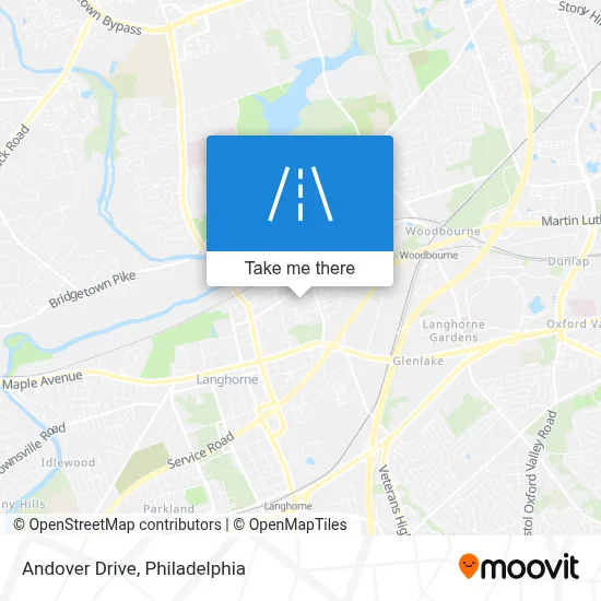 Andover Drive map