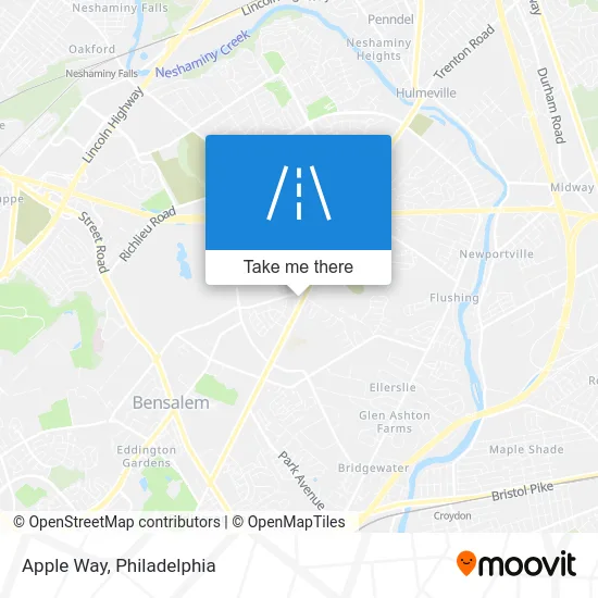 Apple Way map