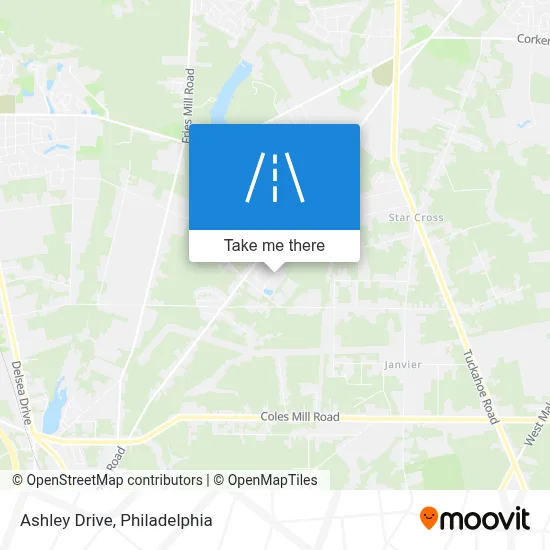 Ashley Drive map