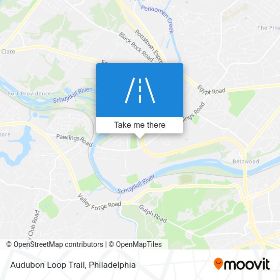 Audubon Loop Trail map