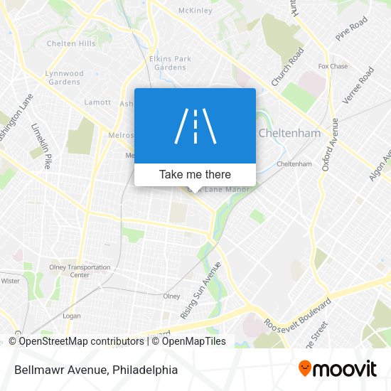 Mapa de Bellmawr Avenue