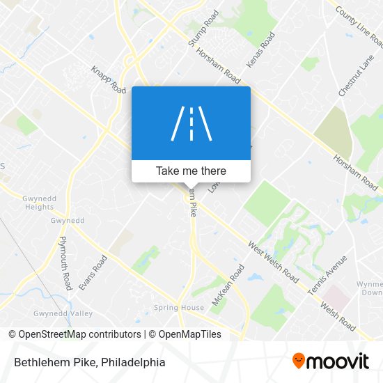 Mapa de Bethlehem Pike