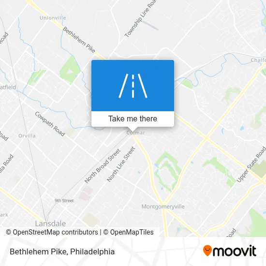 Bethlehem Pike map