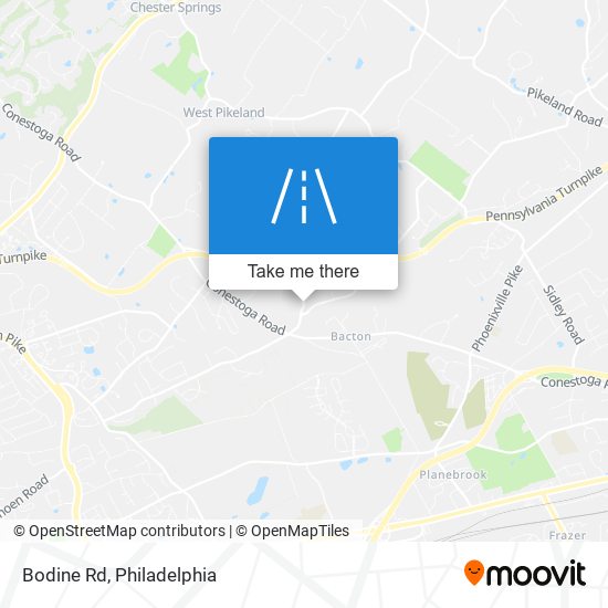 Mapa de Bodine Rd