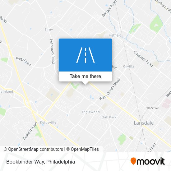 Mapa de Bookbinder Way