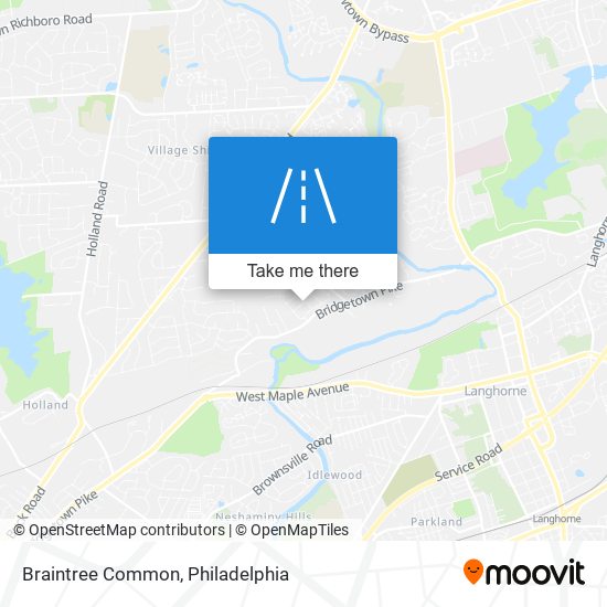 Mapa de Braintree Common
