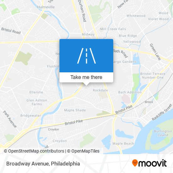 Broadway Avenue map