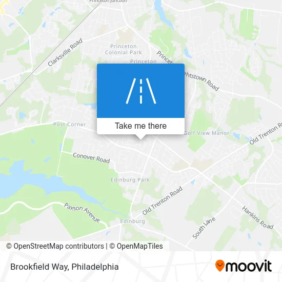 Brookfield Way map