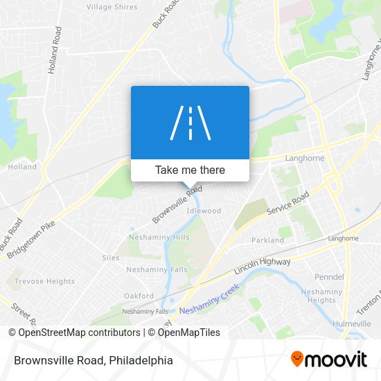 Brownsville Road map