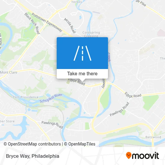 Bryce Way map