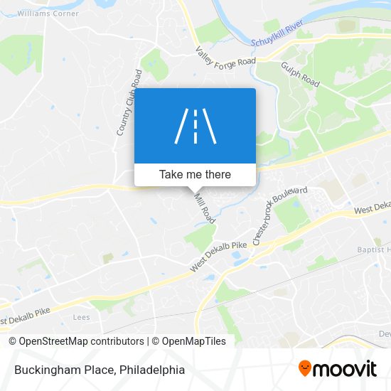 Mapa de Buckingham Place