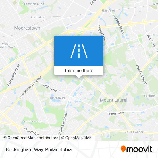 Mapa de Buckingham Way