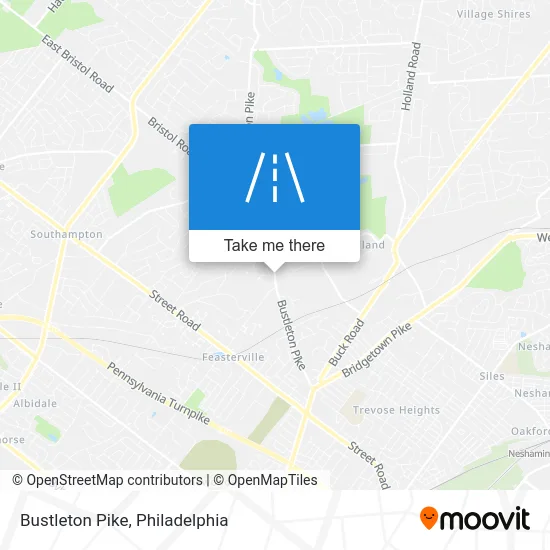Bustleton Pike map