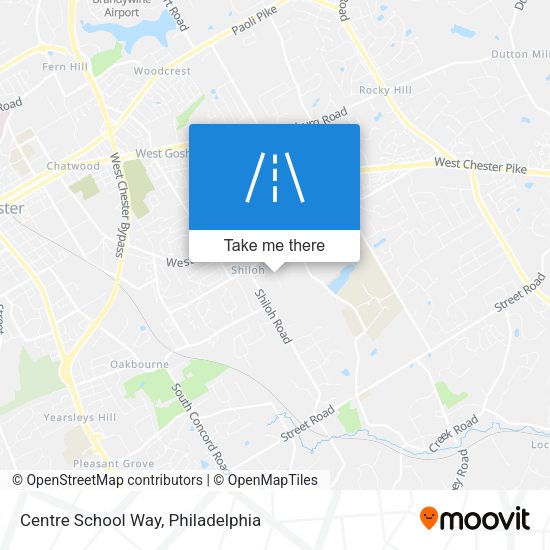 Centre School Way map