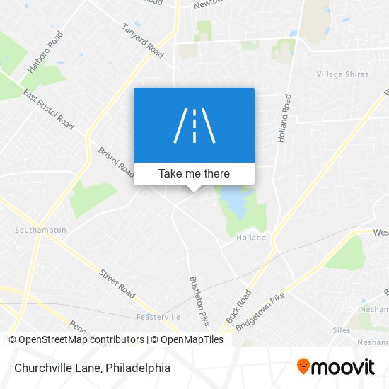 Mapa de Churchville Lane