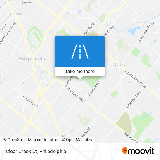 Mapa de Clear Creek Ct