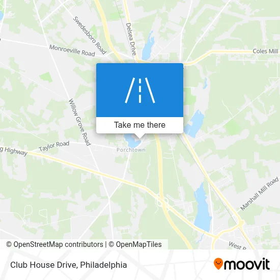Club House Drive map